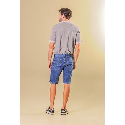 Bermuda Jeans Tradicional Masculina