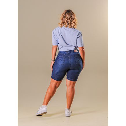 Bermuda Jeans Feminina Plus Size
