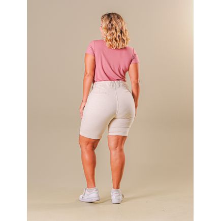 Bermuda Social Linho Feminina Plus Size