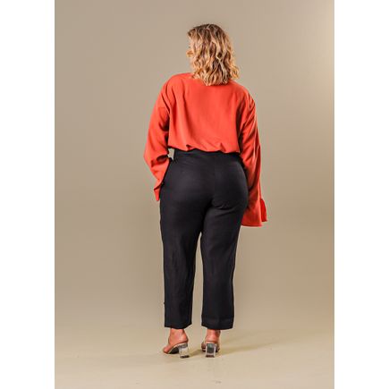 Calça Pantacourt Feminina Plus Size