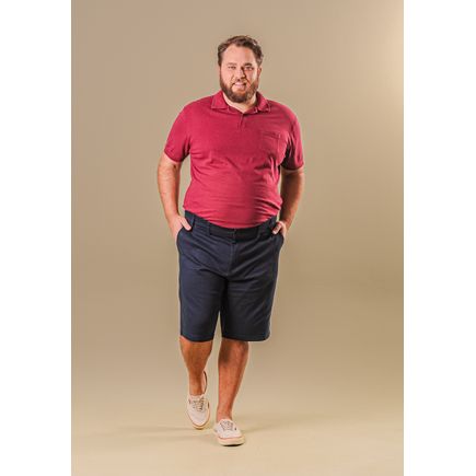 Bermuda Social Sarja Masculina Plus Size