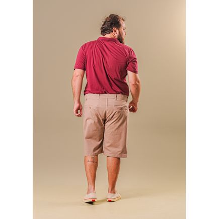 Bermuda Social Sarja Masculino Plus Size
