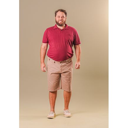 Bermuda Social Sarja Masculino Plus Size