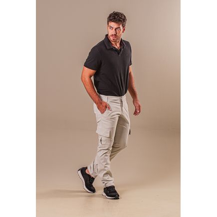 Calça Sarja Skinny Cargo Masculina