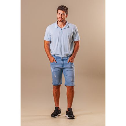Bermuda Jeans Tradicional Masculina