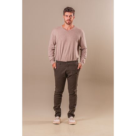Calça Social sarja Super Skinny Masculina