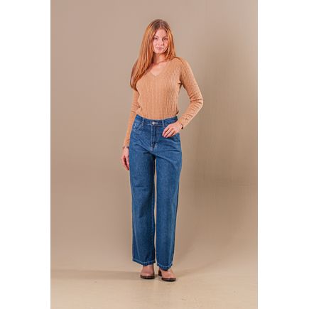 Calça Jeans Wide Leg Feminina