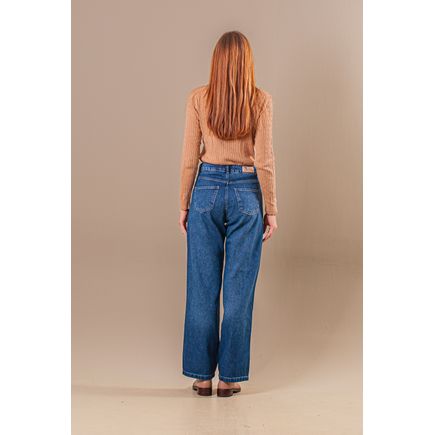 Calça Jeans Wide Leg Feminina