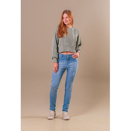 Calça Jeans Cigarrete Feminina