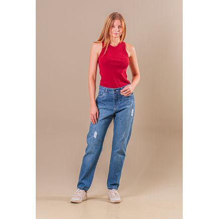 Calça Jeans Mom Feminina