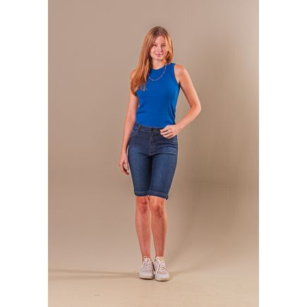 Bermuda Jeans Feminina