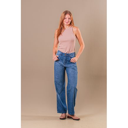 Calça Jeans Wide Leg Feminina