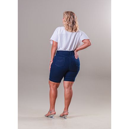 Bermuda Jeans Feminina Plus Size