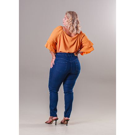 Calça Jeans Cigarrete Feminina Plus Size
