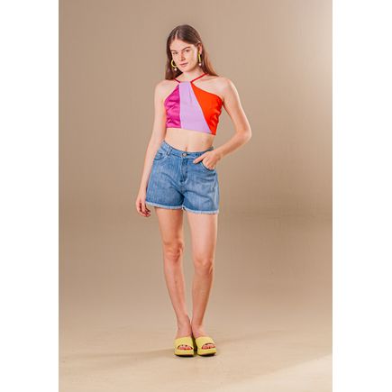 Short Jeans Feminino B/ Desfiada