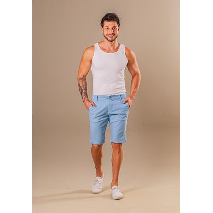 Bermuda Social Linho Masculina