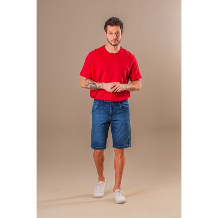 Bermuda Jeans Tradicional Masculina