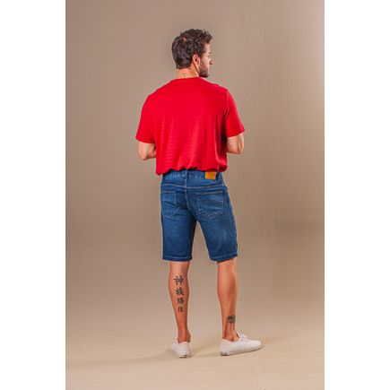 Bermuda Jeans Tradicional Masculina