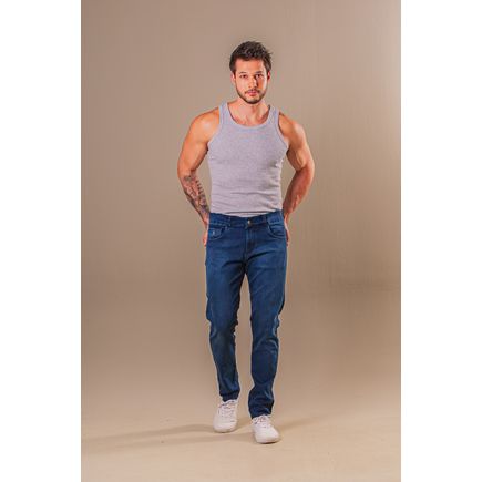Calça Jeans Super Skinny Masculina