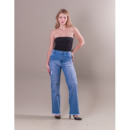 Calça Jeans Wide Leg Feminina