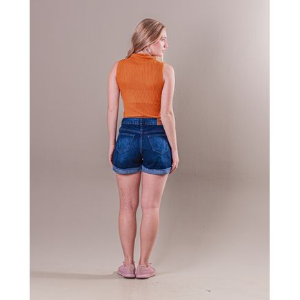 Short Jeans B/ Virada Feminino