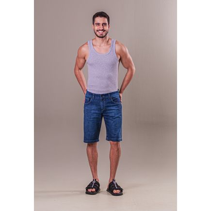 Bermuda Jeans Tradicional Masculina