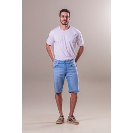 Bermuda Jeans Tradicional Masculina