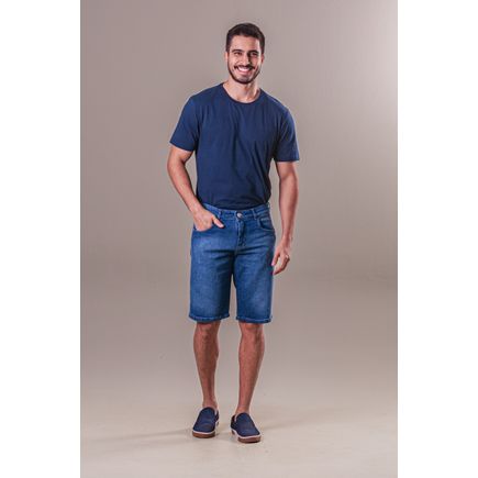Bermuda Jeans Tradicional Masculina
