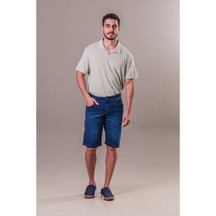 Bermuda Jeans Tradicional Masculina
