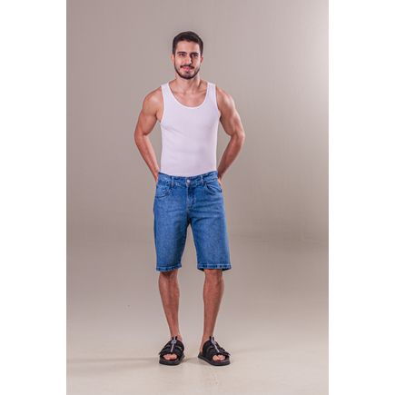 Bermuda Jeans Tradicional Masculina