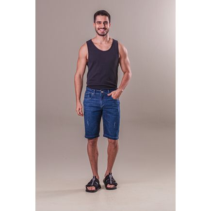 Bermuda Jeans Tradicional Masculina