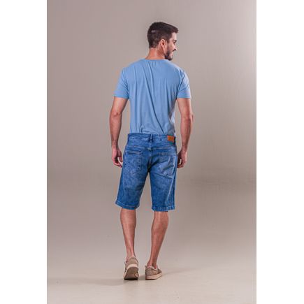 Bermuda Jeans Tradicional Masculina