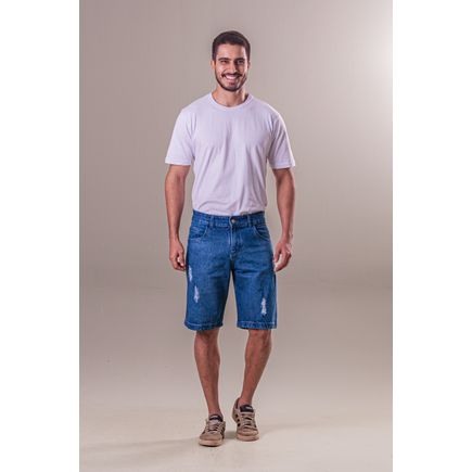 Bermuda Jeans Tradicional Masculina