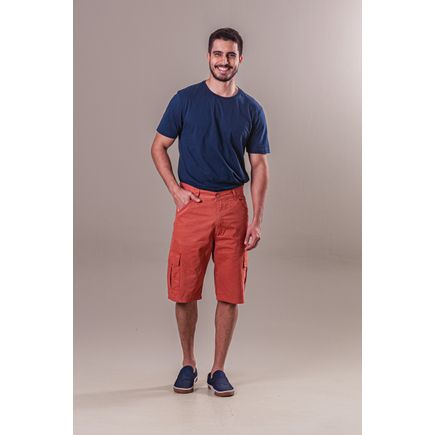 Bermuda Sarja Cargo Masculina