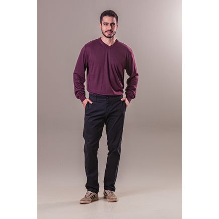 Calça Sarja Social Super Skinny Masculina