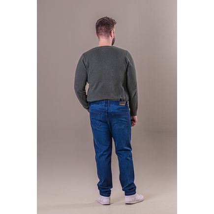 Calça Jeans Tradicional Masculina Plus Size