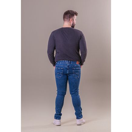 Calça Jeans Tradicional Masculina Plus Size