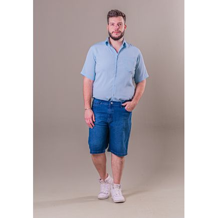 Bermuda Jeans Masculina Plus Size