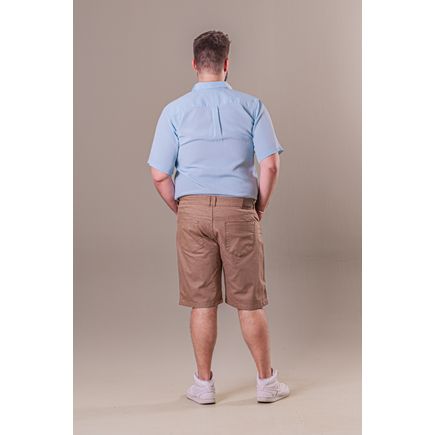 Bermuda Tradicional Sarja Masculina Plus Size