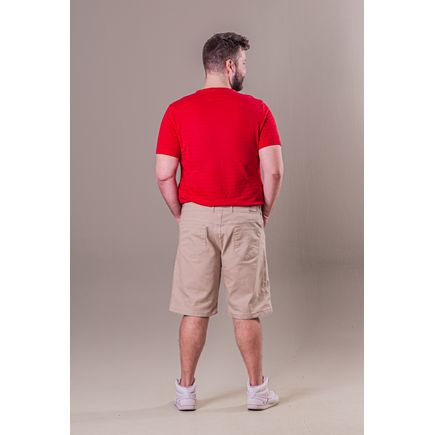 Bermuda Tradicional Sarja Masculina Plus Size