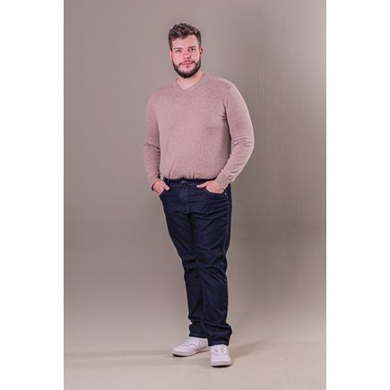 Calça Jeans Tradicional Masculina Plus Size