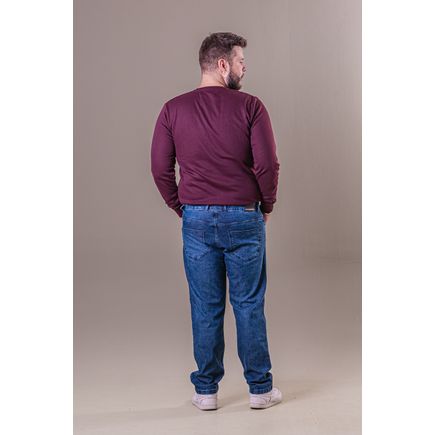 Calça Jeans Tradicional Masculina Plus Size