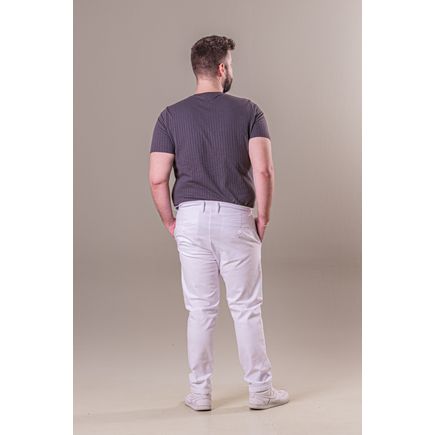 Calça Social Sarja Masculina Plus Size
