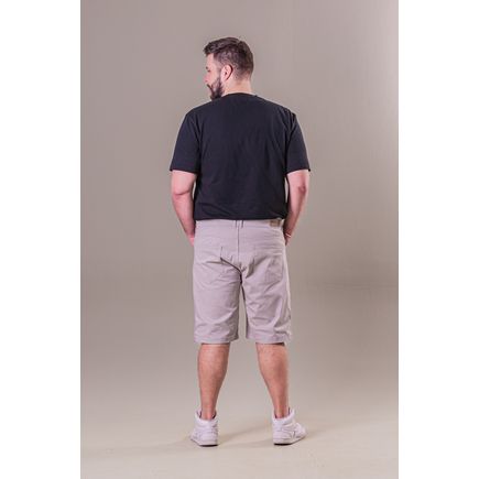 Bermuda Tradicional Sarja Masculina Plus Size