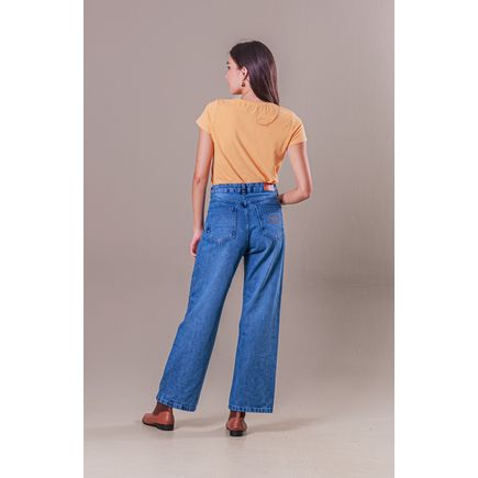 Calça Jeans Wide Leg Feminina