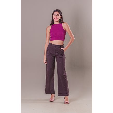 Calça Sarja Pantalona Feminina