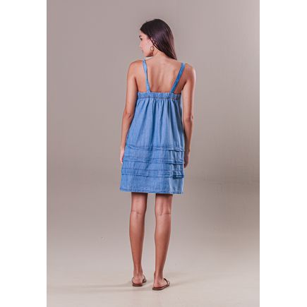Vestido Jeans Curto Feminino
