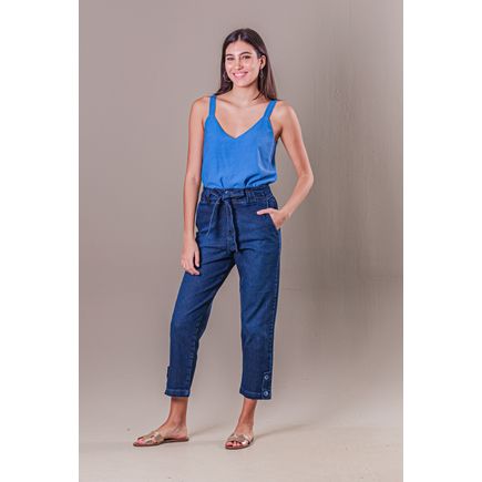 Calça Jeans Pantacourt Feminina
