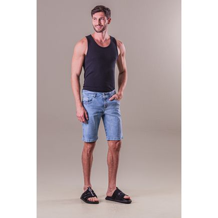 Bermuda Jeans Tradicional  Masculina
