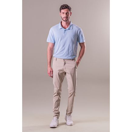 Calça Social Sarja Super Skinny Masculina